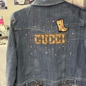 Denim Jacket with Embellishments